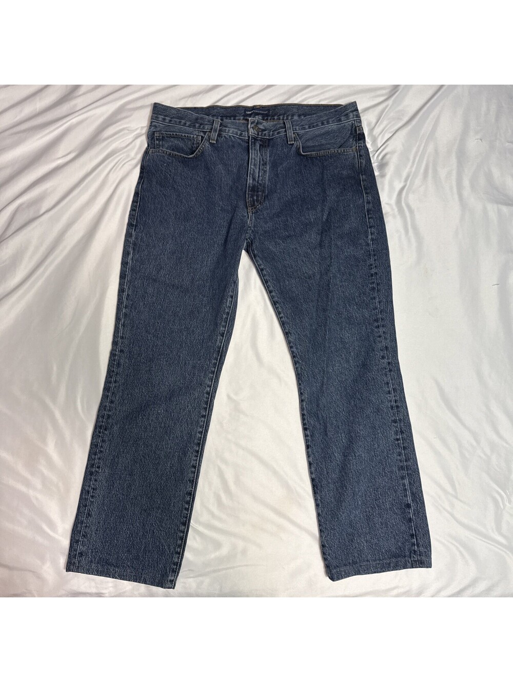 LEVI'S 511 Slim Made & Crafted Big "E" Denim Jeans Men's 36x27 Hemmed Nice Condi